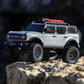 מכונית Axial SCX24 2021 Ford Bronco 4WD 1/24 אפורה מכונית Axial SCX24 2021 Ford Bronco 4WD 1/24 אפורה