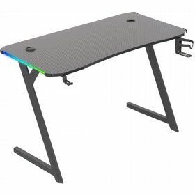 שולחן גיימינג כולל תאורת RGB בצבע שחור שולחן גיימינג כולל תאורת RGB בצבע שחור