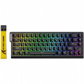 מקלדת גיימינג Attack Shark X86HE שחורה מקלדת גיימינג Attack Shark X86HE שחורה