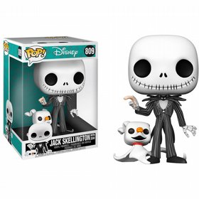 בובת פופ גדולה - Disney Jack Skellington with Zero 809 - בגודל 10" בובת פופ גדולה - Disney Jack Skellington with Zero 809 - בגודל 10"