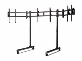 מעמד ל3 מסכים Next Level Racing Round Tube Freestanding Triple Monitor Stand מעמד ל3 מסכים Next Level Racing Round Tube Freestanding Triple Monitor Stand